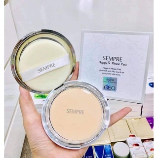 Phấn Phủ Trang Điểm Siêu Mịn Geo Trắng