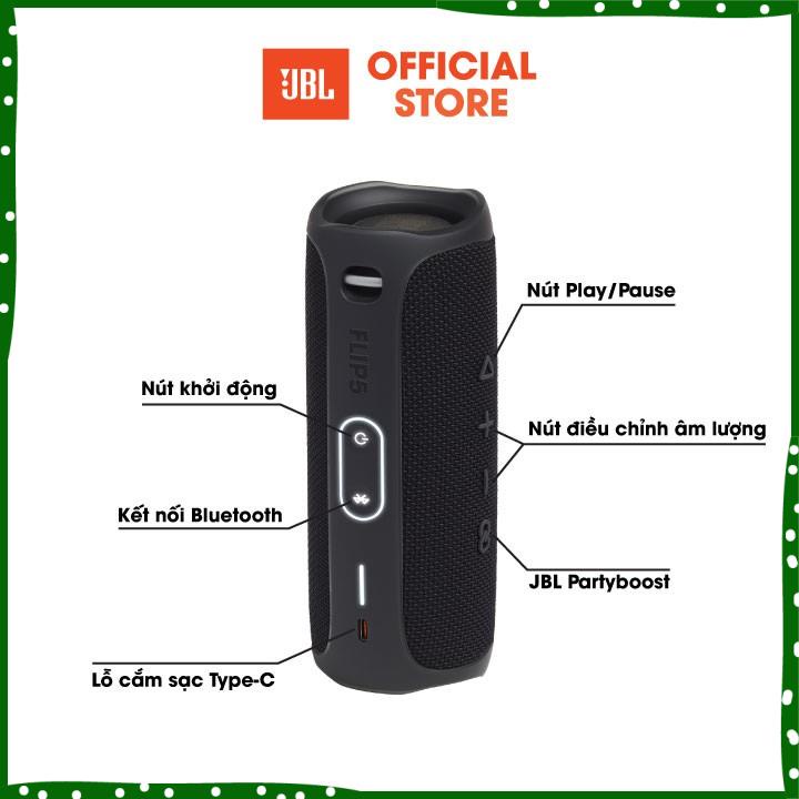 [HÀNG CHÍNH HÃNG] Loa Bluetooth JBL FLIP 5 | Kháng nước IPX7 | Thời lượng pin 12h | JBL Connect + uy