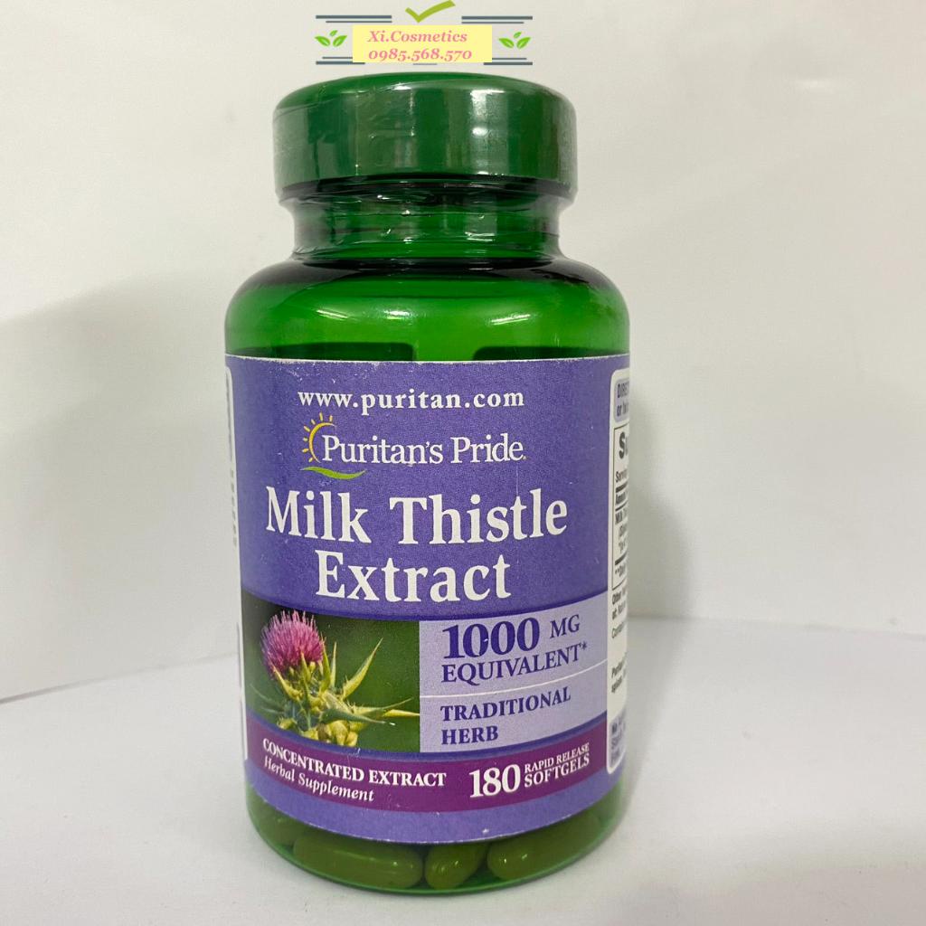 Bổ gan Milk Thistle Extract Puritan's Pride 1000mg 90 viên - 180 viên