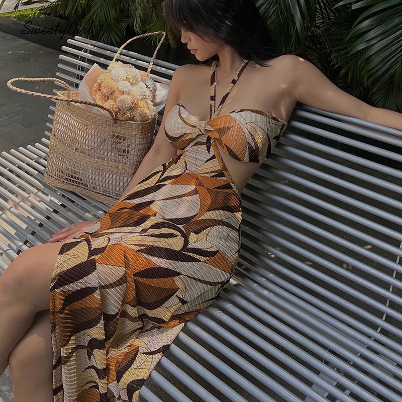 Sweety Đầm Maxi Không Tay Hở Lưng Ôm Dáng 2022 Màu Sắc Thời Trang Dành Cho Nữ