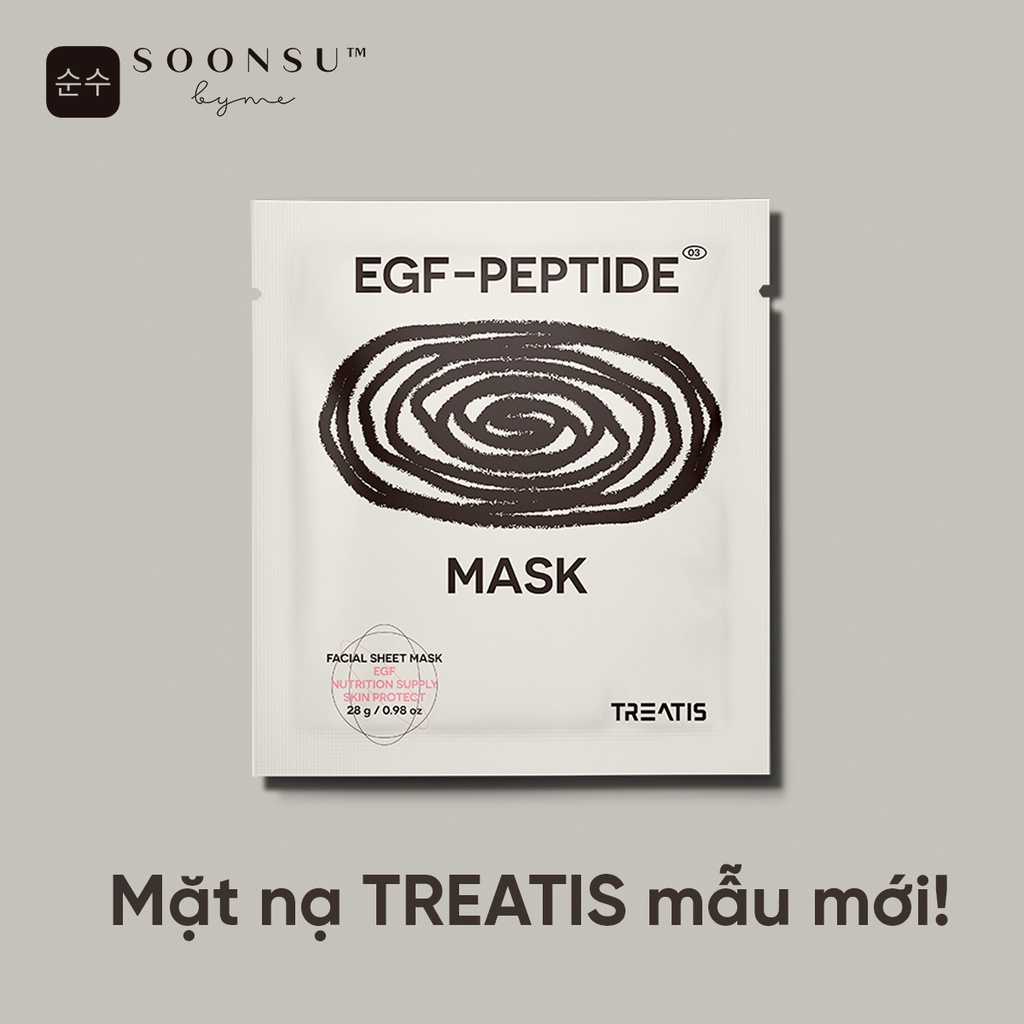 [CHÍNH HÃNG mẫu mới] Mặt Nạ Phục Hồi Da Treatis Egf Peptide Mask