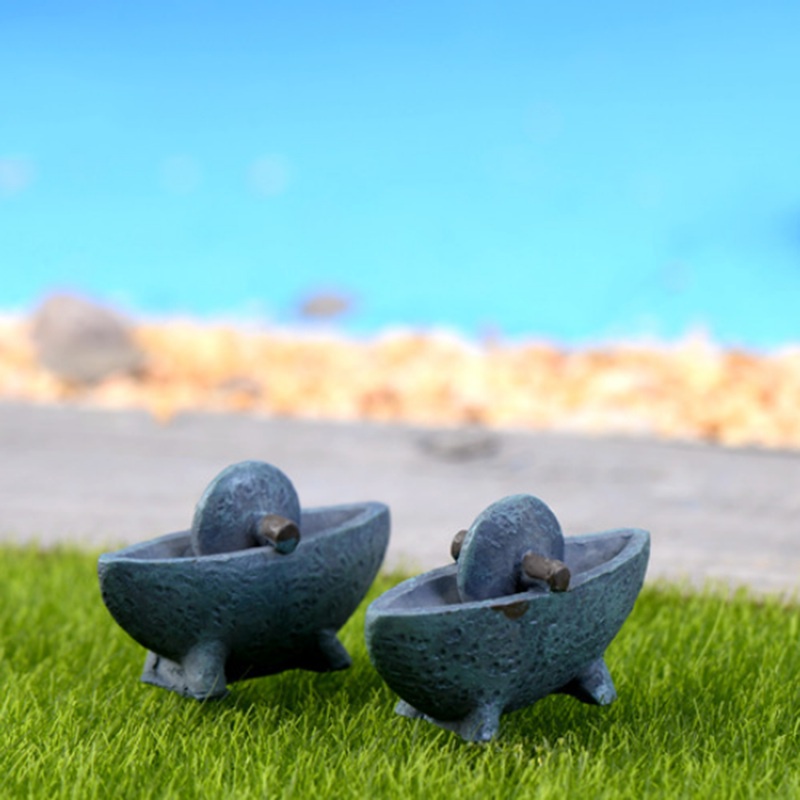 Mô hình máy nghiền thuốc bằng tay nhỏ xinh dùng để trang trí vườn cổ tích thủ công xinh xắn