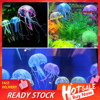 Mô Hình Con Sứa Dạ Quang Trang Trí Bể Cá Đẹp Mắt