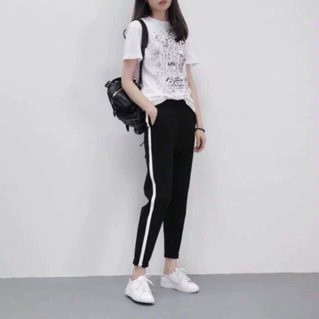 Quần Sọc Trắng Thể Thao