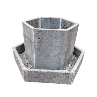 Chậu cây ban công đá ong xám tự nhiên đẹp 2 tầng độc đáo trồng sen đá và các loại cây kiểng đẹp KT20x20cm