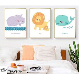 Z z00195 tranh treo tường phòng Baby