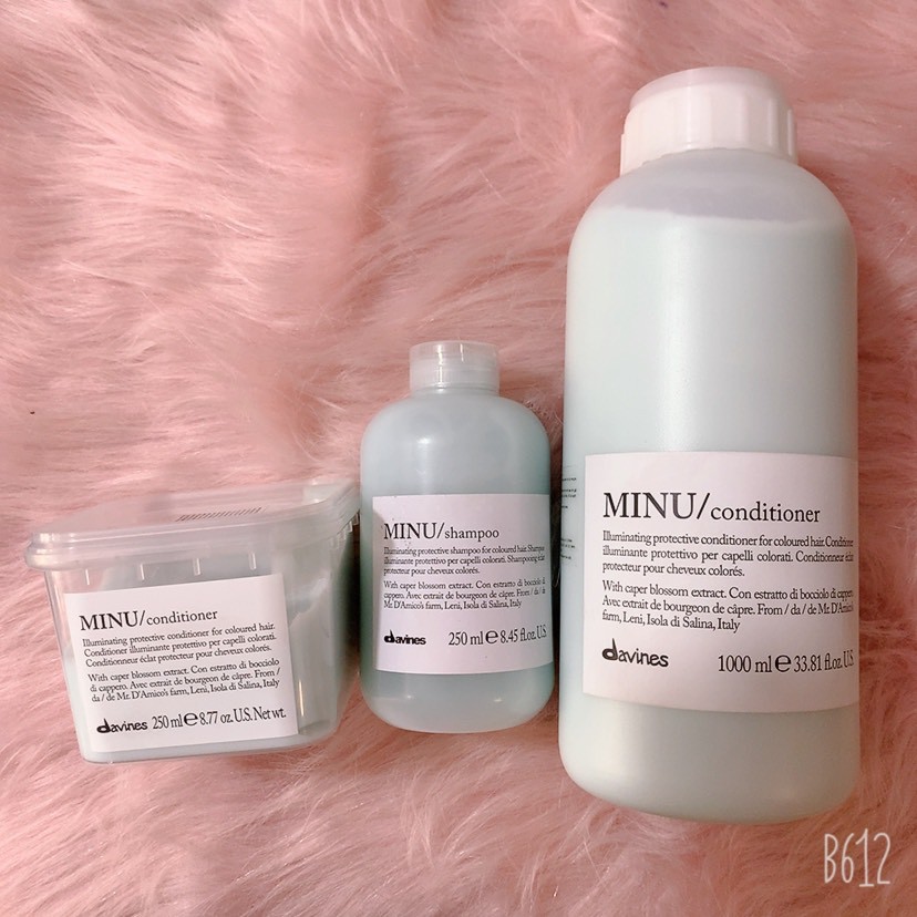 DẦU GỘI XẢ CHO TÓC NHUỘM DAVINES MINU 250ML/ 1000ML LÀM SẠCH NHẸ NHÀNG VÀ NUÔI DƯỠNG SÂU