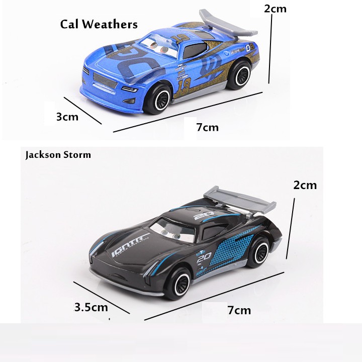Xe ô tô mini lightening MC Queen gồm xe tải và 6 xe nhỏ bằng hợp kim đồ chơi trẻ em