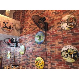 Decal- Xốp dán tường giả đá pvc