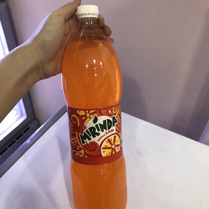 [chai 1,5lít] nước ngọt có gaz MIRINDA hương cam 1,5 lít