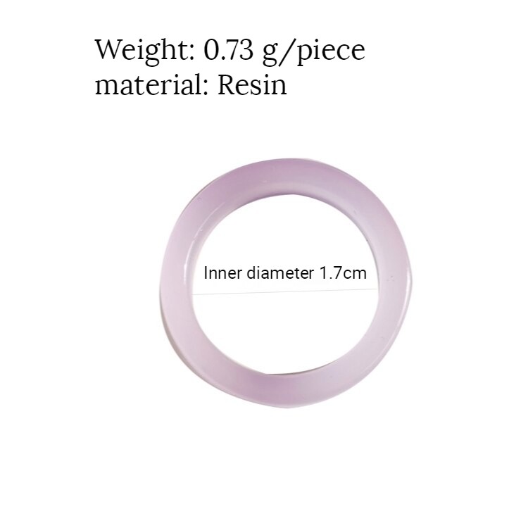 Nhẫn Bằng Nhựa Resin Màu Kẹo Ngọt Phong Cách Nhật Bản Cho Nữ
