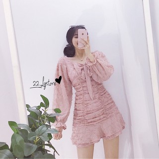 ĐẦM nhúng thân đuôi cá nơ ngực - 22.Lystore