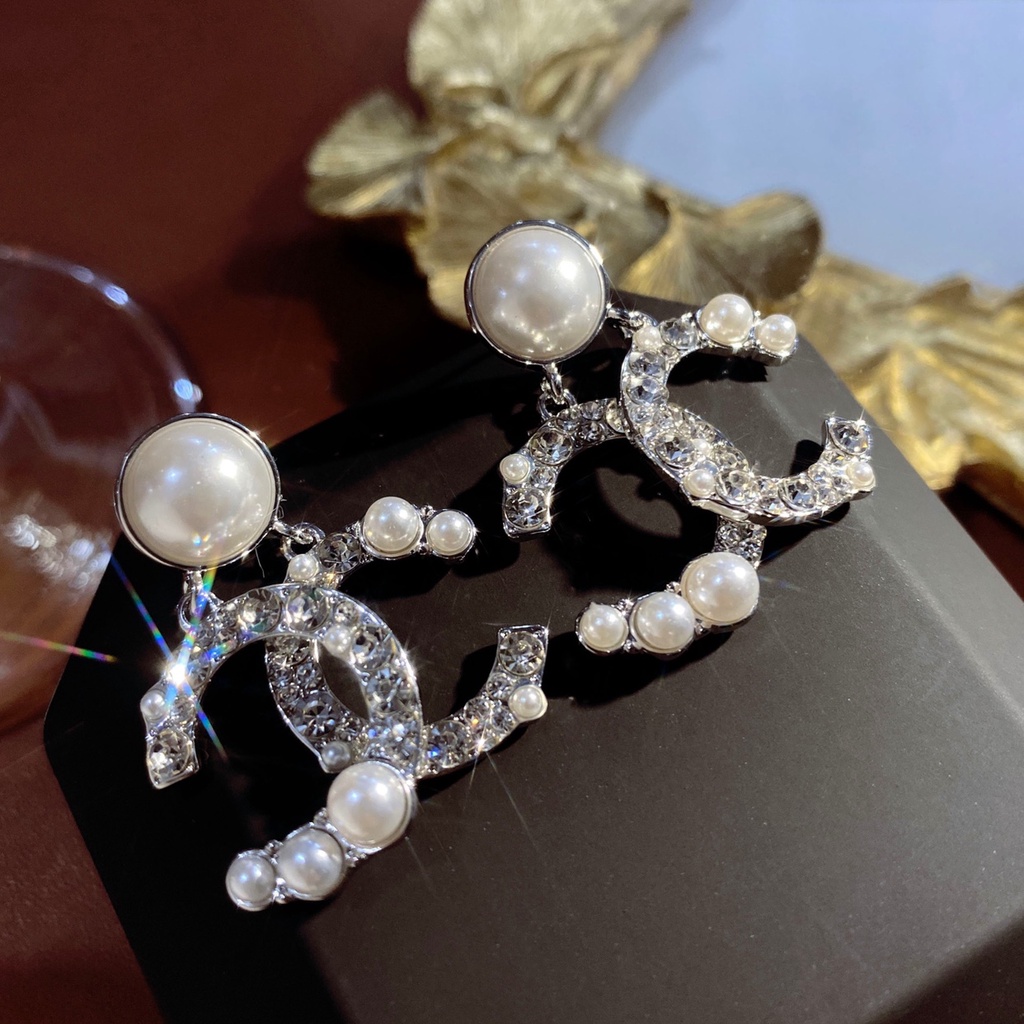 Bông Tai Hình Chữ C Phong Cách Hàn Quốc 2022 Sang Trọng Cho Nữ