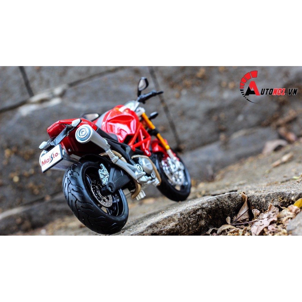 MÔ HÌNH XE DUCATI MONSTER 696 RED 1:12 MAISTO 4632