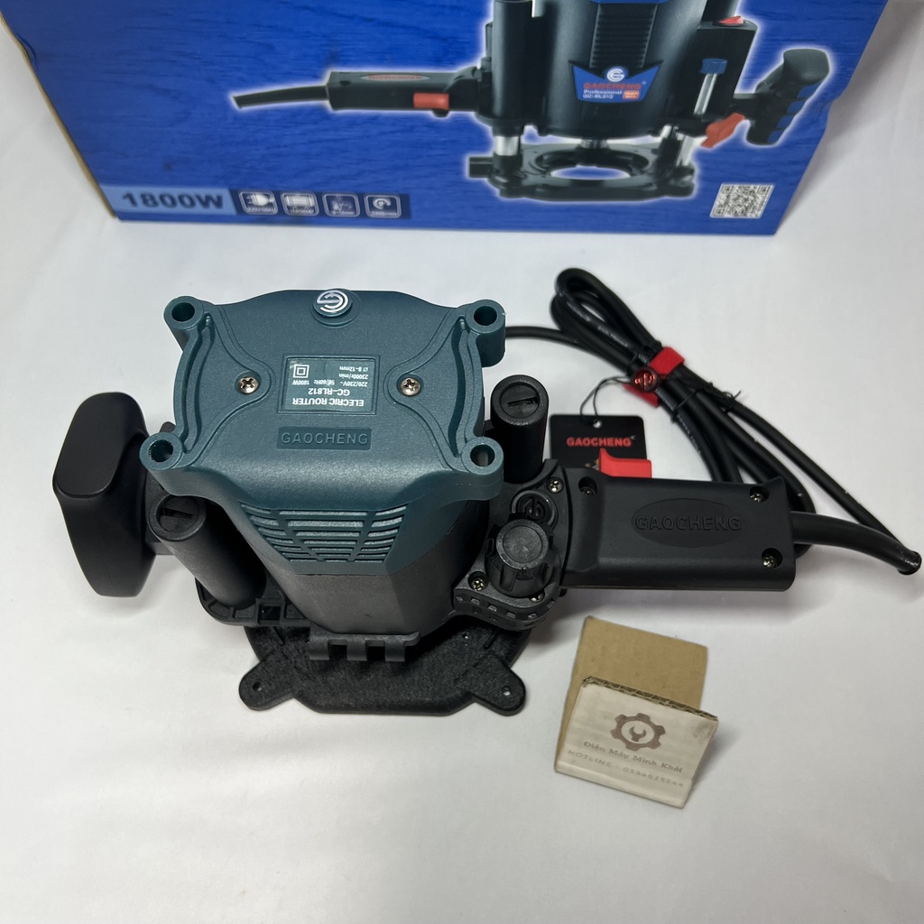 [Chính Hãng] Máy phay gỗ lớn cầm tay GAOCHENG 8-12MM công suất lớn 1800W GC-RL812| Máy soi mộng gỗ, đánh cạnh