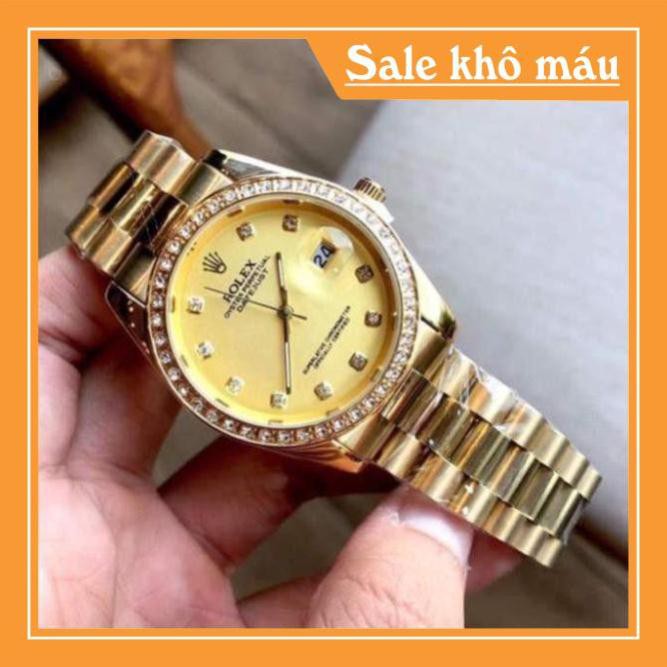 (Rolex) Đồng hồ nam rolex full màu, không gỉ, chống nước, bảo hành 12 tháng