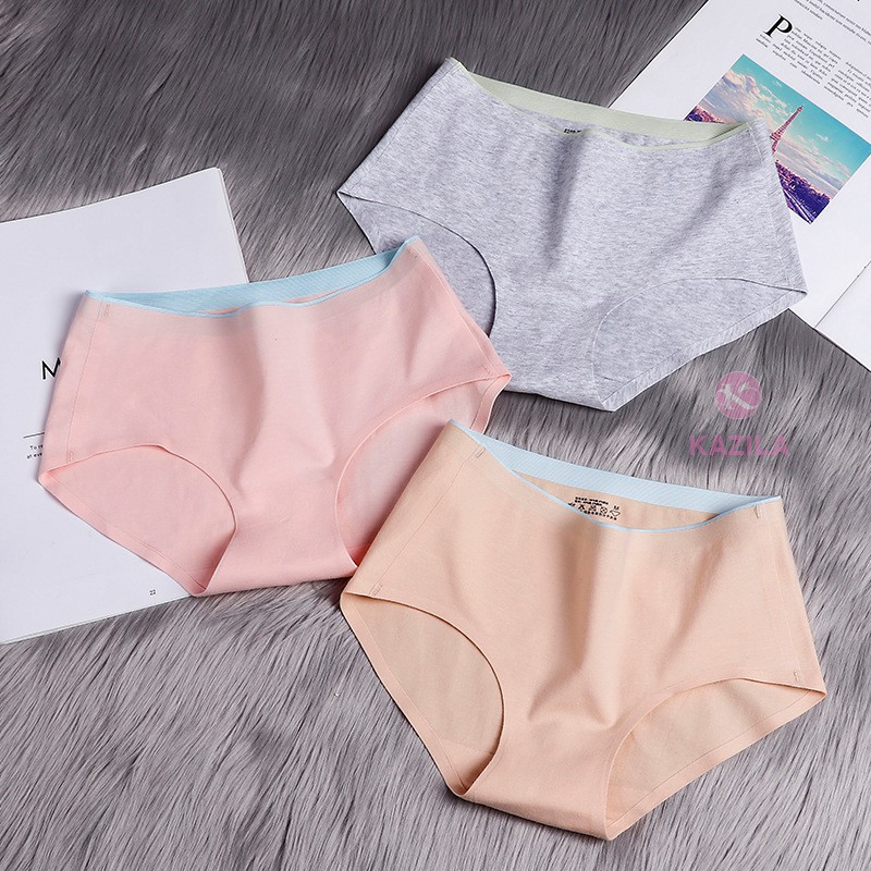 Quần lót nữ cotton cao cấp cạp ép, quần lót không viền may ôm hông nâng mông kazila QLH28 | BigBuy360 - bigbuy360.vn