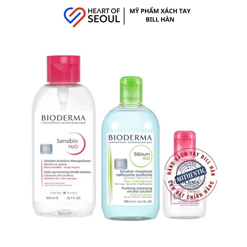 Nước tẩy trang Bioderma Sebium H2O 100ml (Bill Hàn)