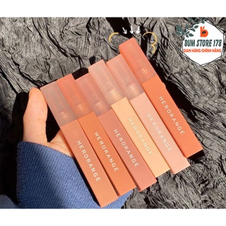 Son kem lì Herorange mềm mịn như nhung chống khô môi lâu trôi son, Son lì nội địa trung thân vuông chống thấm nước