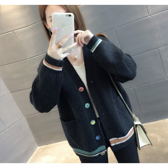 Áo khoác len nữ dáng dài khuy nhiều màu KNM mới nhất 2020 | BigBuy360 - bigbuy360.vn