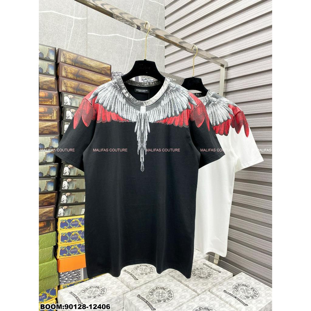 🔥Hot🔥Áo thun Marcelo Burlon cánh đỏ thiết kế hot trend Nam nữ New 2023
