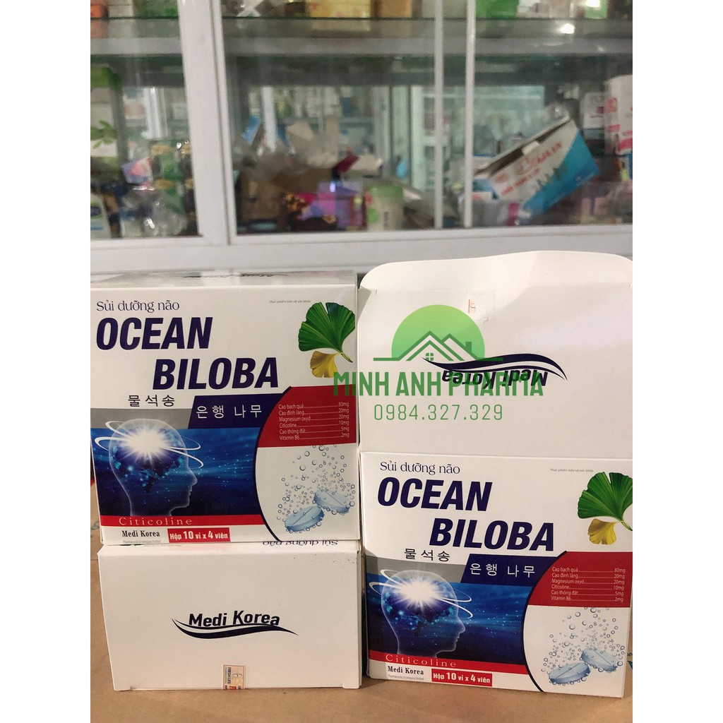 Viên sủi Dưỡng não OCEAN BILOBA