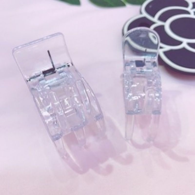 1 cặp tóc nhựa trong 3 răng - 5 răng