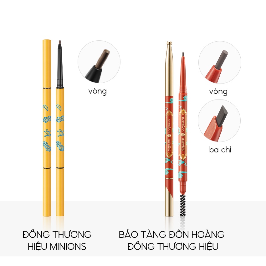 Bút chì kẻ lông mày CARSLAN x Dunhuang/ Minion chống thấm nước lâu trôi phiên bản giới hạn 0.1g
