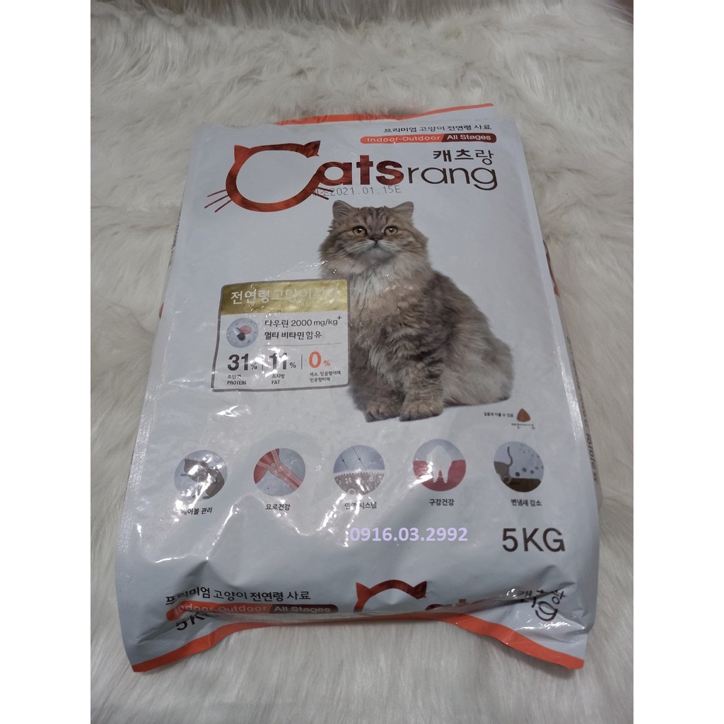 [Combo 2 gói Catsrang 5Kg] Thức ăn cho mèo Catsrang 5Kg