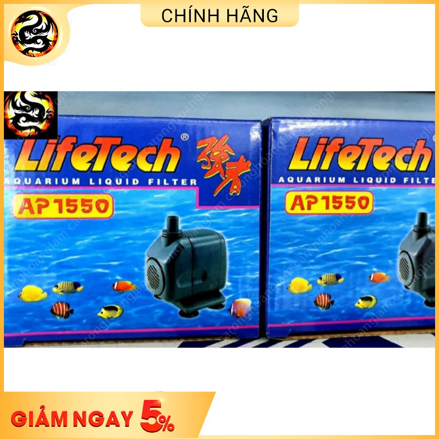 Máy Bơm LifeTech AP1550 Máy Bơm Hồ Cá Chất Lượng Cao Êm Ái 18W - 1200L/H
