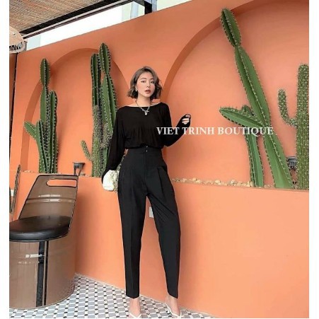 Quần Baggy Nữ 💖FREESHIP💖 Quần Tây Âu Công Sở Cạp Liền 2 Cúc Tôn Dáng SP1 | BigBuy360 - bigbuy360.vn