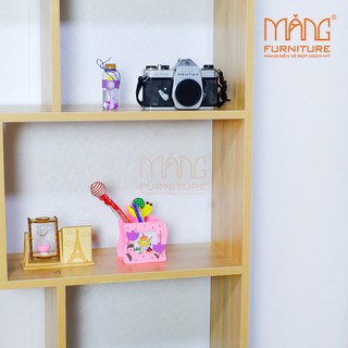 Kệ Sách Gỗ / kệ sách đứng ( có 3 màu lựa chọn trắng -đen- vân gỗ) KS04