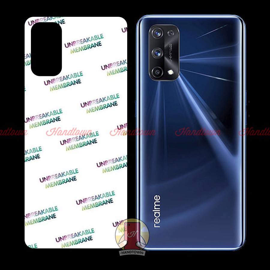 Dán PPF Mặt Lưng Kính Cường Lực Dẻo Realme X7 X7 Pro Vân Cá Sấu / Hiệu Ứng Cầu Vồng / Trong Suốt Chống Va Đập Trầy Xước