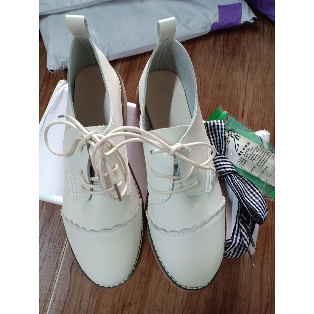 (Hàng Đẹp)Ảnh thật 4 hình cuối-Giày oxford nữ da Pu style Hàn Quôc | BigBuy360 - bigbuy360.vn