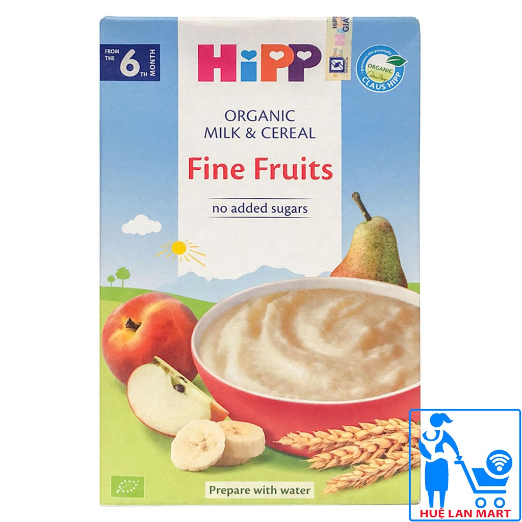 [CHÍNH HÃNG] Bột Ăn Dặm HiPP Fine Fruits (Hoa Quả Tổng Hợp) Hộp 250g