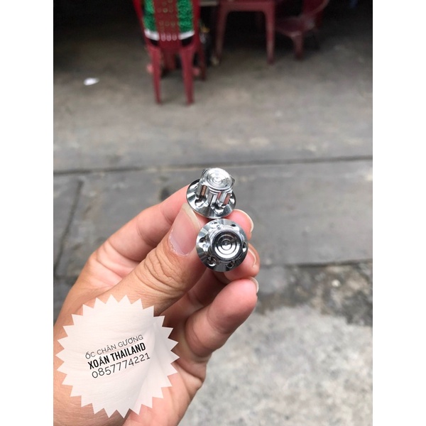 Ốc chân gương, Ốc chân kính Salaya inox 304 gắn Vario Sirius Exciter Winner Sonic Satria Raider Wave Dream