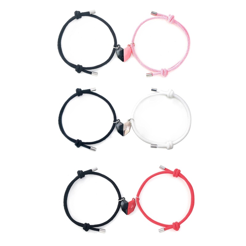 Bộ 2 Vòng Tay Mặt Trái Tim Cho Cặp Đôi