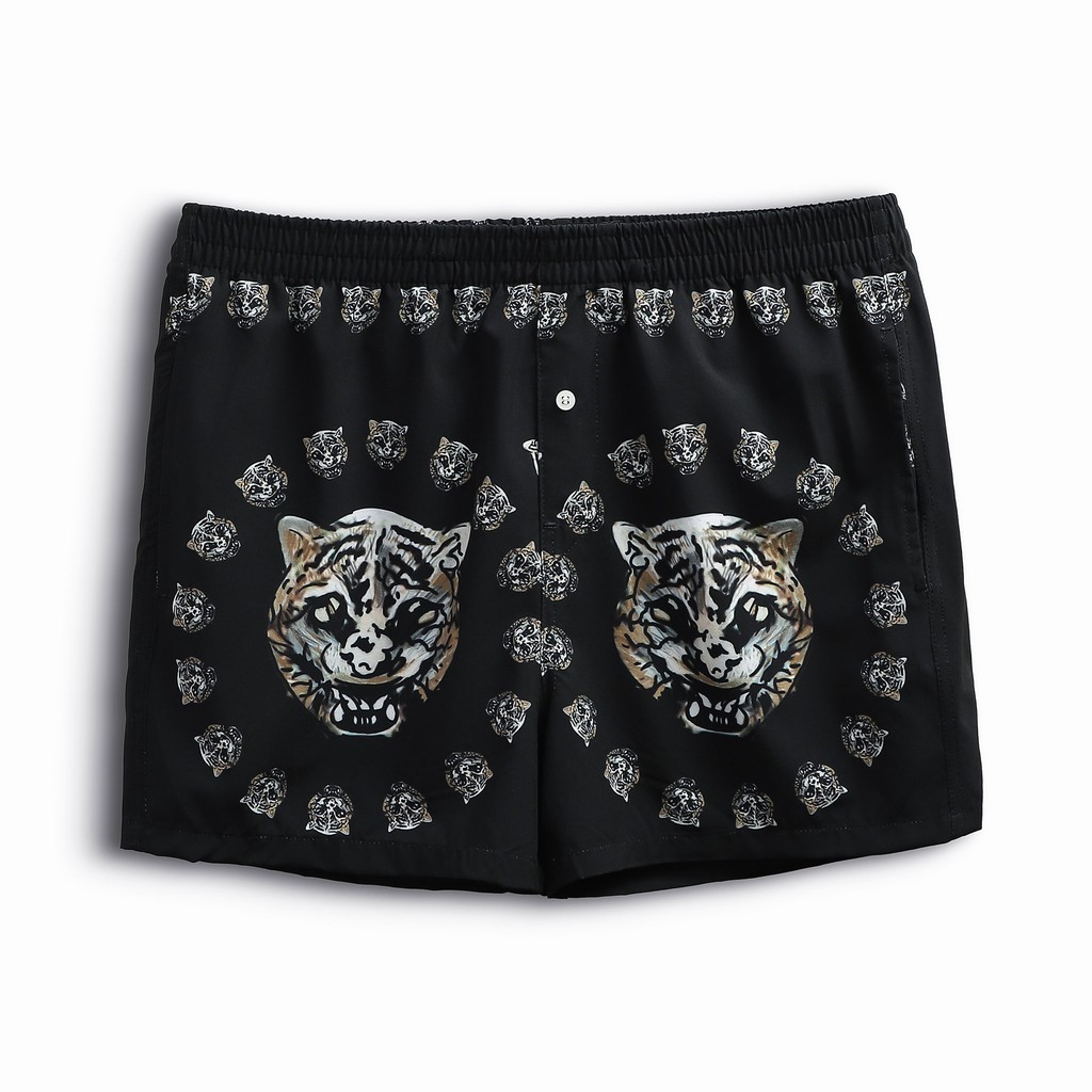 Set INF Sơ Mi - Quần Đùi Nam Hình Hổ, Vải Cotton Lụa Dày Dặn, INF SB000795, SOMEHOW