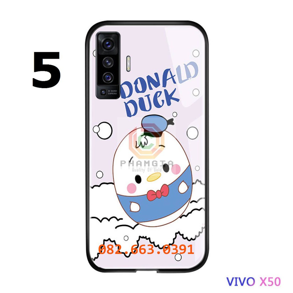 Ốp lưng Vivo X50 dẻo in hình Vịt Donald dễ thương