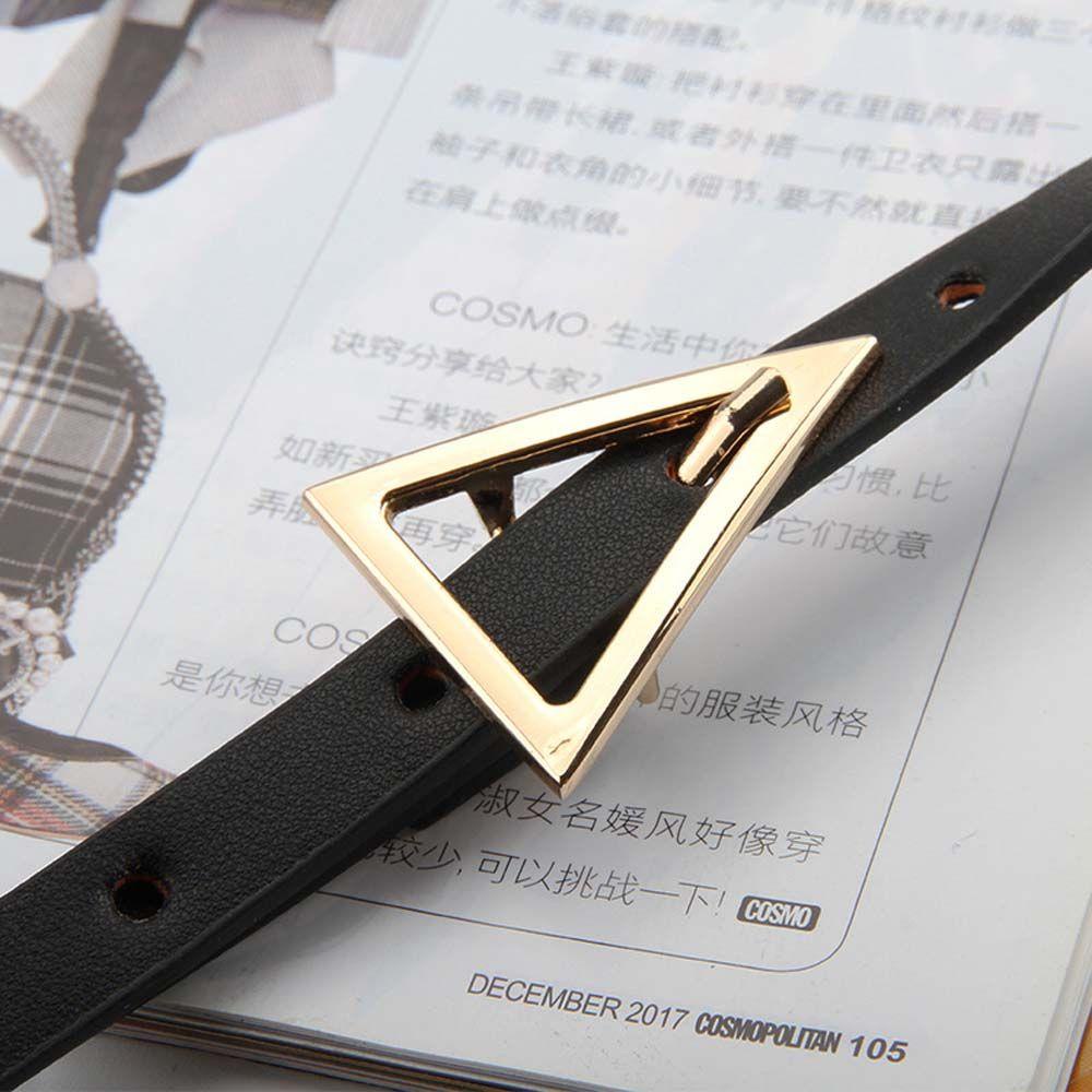 Thắt Lưng Da PU Mỏng Phong Cách Cổ Điển Cho Nữ