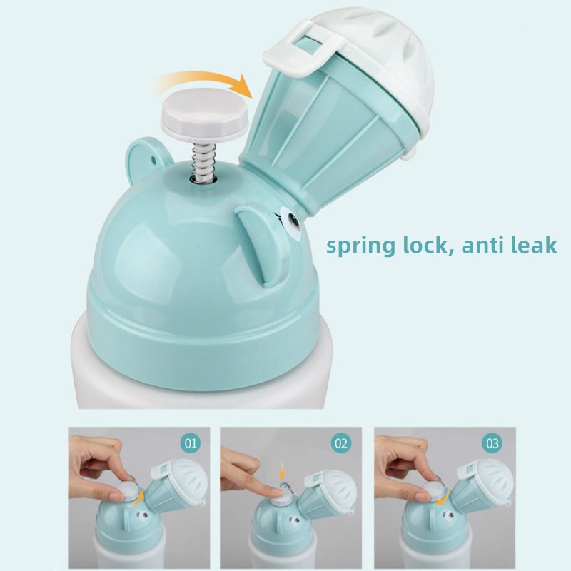 Bình Đi Vệ Sinh Cho Bé Trai Bé Gái Đi Du Lịch Ngoài Trời Chống Tràn Nhỏ Gọn