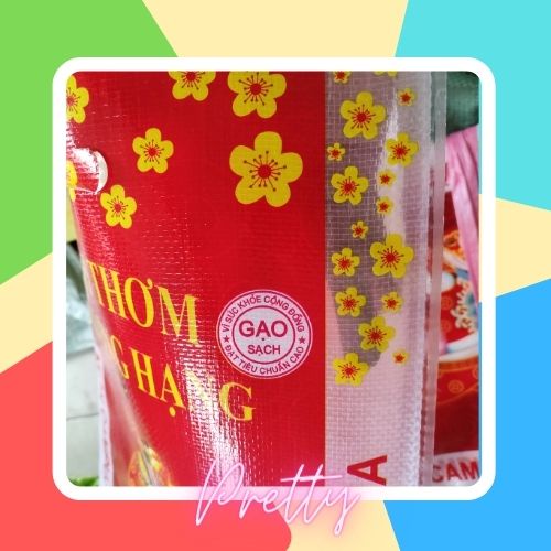 Túi đựng gạo ⭐FREE SHIP⭐ LÀI MIÊN TẾT PP  màu sắc chi tiết đẹp dày chắc chắn