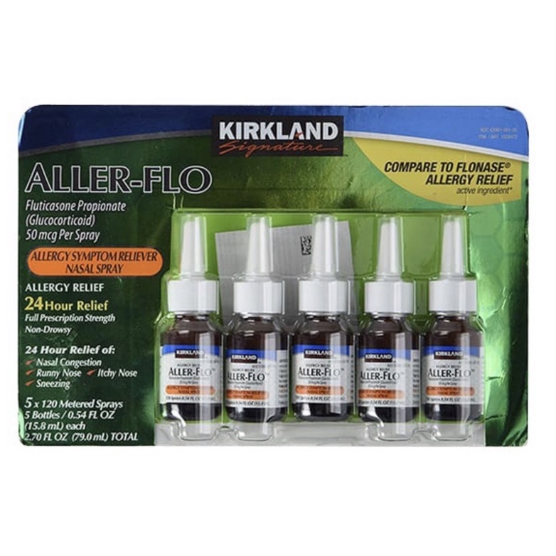 Set xịt xoang Aller Flo Kirkland 5 lọ