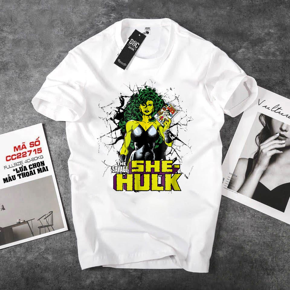 ÁO THUN UNISEX NAM NỮ MARVEL KHỔNG LỒ XANH-HULK IN HÌNH DỄ THƯƠNG GIÁ RẺ CỰC SHOCK CÓ SIZE TRẺ EM - 87