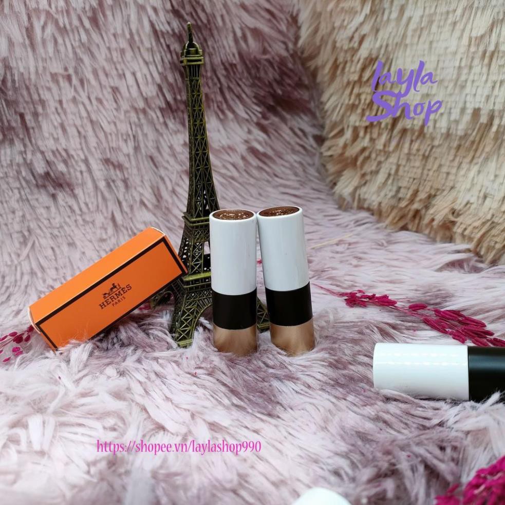 Son Hermes Satin Lipstick minisize 1.2g thiết kế biểu tượng siêu sang chảnh với bờ môi mềm mại bền màu