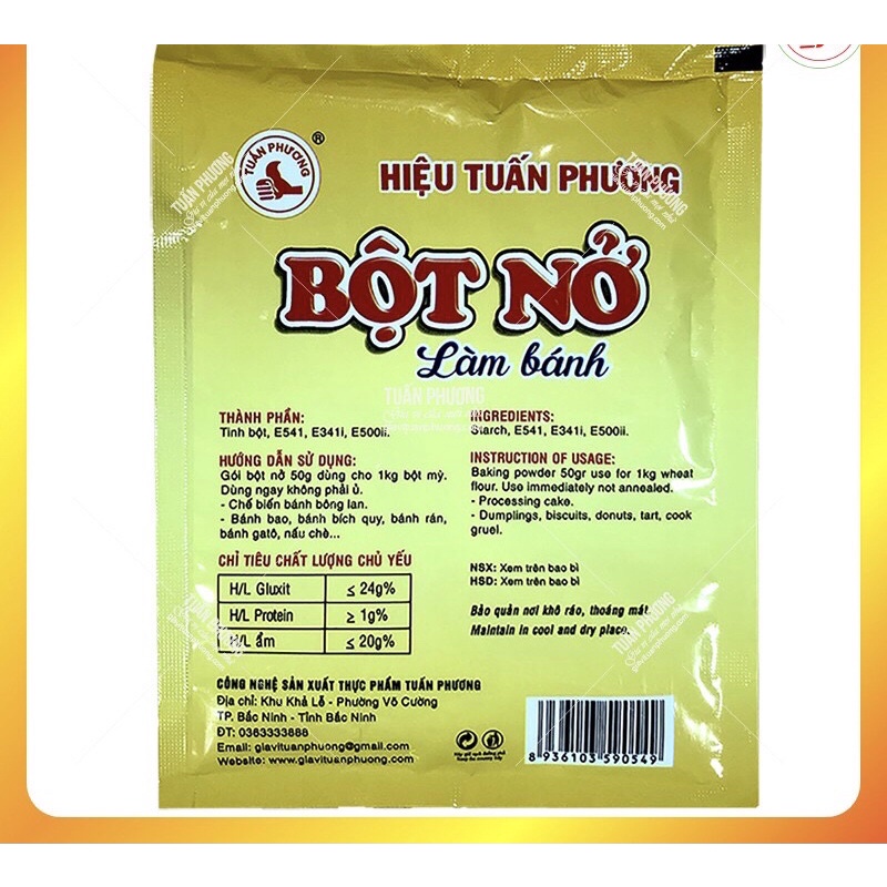 Bột nở bánh bao Tuấn Phương 50g