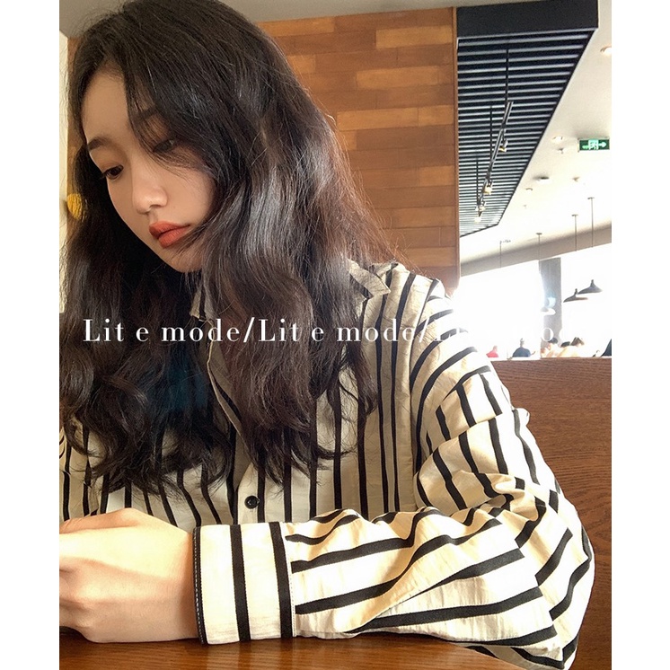 Xiaozhainv Áo Sơ Mi Caro Tay Dài Phong Cách Pháp Thời Trang Cho Nữ