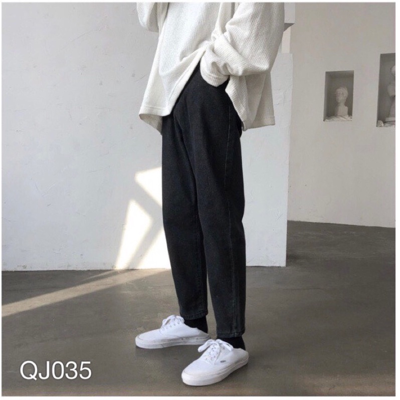 QJ035 - QUẦN JEAN BAGGY NAM BASIC XANH BẠC