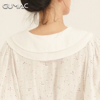 Áo hoa cổ 2 lớp AA865 GUMAC