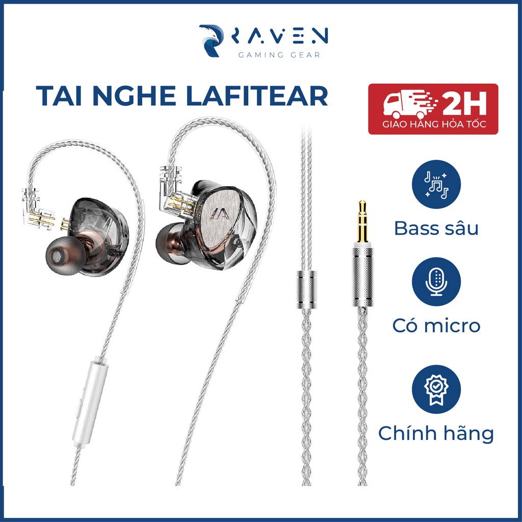 Tai nghe có dây LAFITEAR nghe nhạc thể thao chơi game, tai nghe gaming điện thoại máy tính | BigBuy360 - bigbuy360.vn